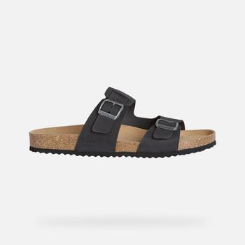 GEOX Sandal Ghita Hombre Negro