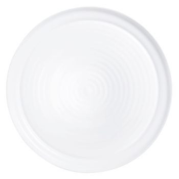 Plato pizza vidrio opal blanco 32 cm
