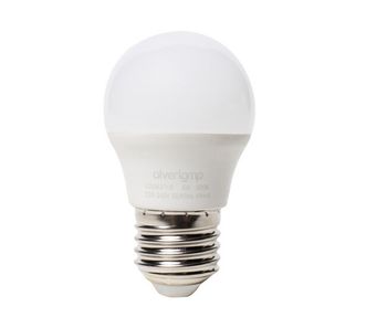 Bombilla led esférica 6w e27 6000k marca alverlamp