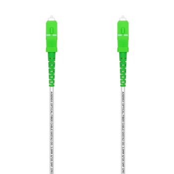 Aisens Cable Fibra Óptica Latiguillo G657A2 3.0 9/125 SMF Simplex CPR DCA LSZH, SC/APC-SC/APC 2.0M
