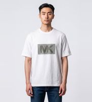 michael kors para hombre ct6531dfv4 camiseta dot blanco s casual algodon manga corta
