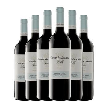 Frutos Villar Vino Tinto Conde Siruela Ribera Roble 75 Cl 14% Vol. (pack De 6 Unidades)