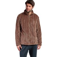 admas polar chaqueta interior con cremallera cinnamon para hombre