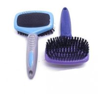 carda y cepillo 2 en 1 20 cm - morado