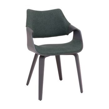 Austria - Sillón Tapizado 51x82x43 Cm En Contrachapado Y Tela Verde Salvia