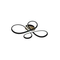 plafon led 88w 9680lm 3000-6500k 60cm negromadera regulable serie bandeira
