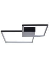 lampara led de techo  metal negro