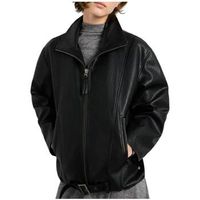 pepe jeans cazadora de cuero pl4024525 999 para mujer
