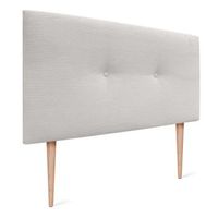 dhome cabecero de pana liso con botones 80x115 con patas camas 8090 - blanco hueso
