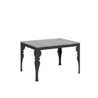 mesa extensible 90x120380 cm paxon evolution cemento estructura antracita