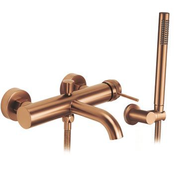 Grifería De Bañera Rea Lungo Brush Copper