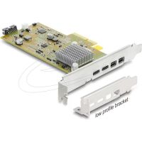 tarjeta de expansion pci express delock usb-c thunderbolt 3 perfil bajo