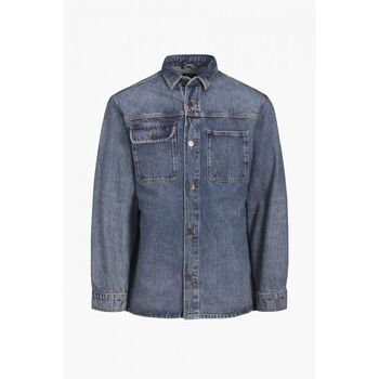 Jack & Jones Camisa manga larga 12252698 SCOTT OVERSHIRT-BLUE DENIM para hombre