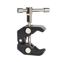 super abrazadera de garra de cangrejo pinzas alicates soporte de clip para tripode de camara monopie soporte de flash de estudio brazo de tripode para camara