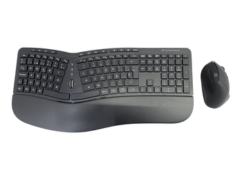 TECLADO Y MOUSE COMBO WIRELESS ERGONOMICO CONCEPTRONIC ORAZIO20