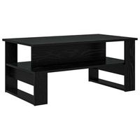 mesa de cafe - mesa de centro - mesa baja roble negro 90 x 50 x 40 cm madera de ingenieria