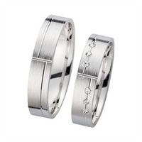 alianzas oro blanco con diamantes ancho 45 mm