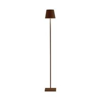 lampara led poldina pro l corten recargable y regulable 122cm con bateria hasta 12 horas