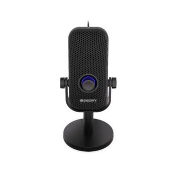 Micrófono Endorfy Solum Voice S USB C mesa cardioide con filtro antipop y jack 3.5 mm