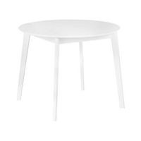 mesa redonda de comedor y cocina o 100 cm tablero de madera patas de madera de pino blanco roxby