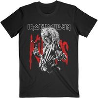 iron maiden camiseta manga larga killers eddie large graphic distress para mujer
