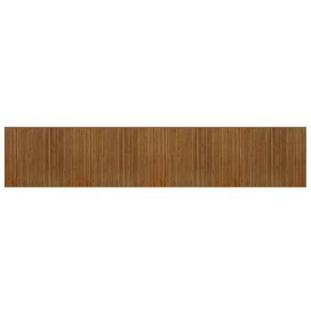 Alfombra Rectangular Bambú Marrón 80x400 Cm Vidaxl