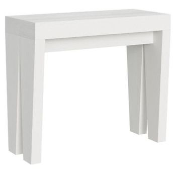 Consola Extensible Fresno Blanco 14 Personas 40 A 300 Cm Sambo-soporte 2 Pies