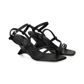 Vic Matie Sandalias Cuña Mujer - Negro Talla 40