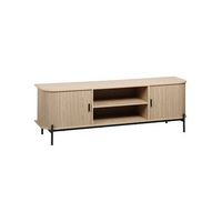 mueble tv erma - color madera natural - homekit