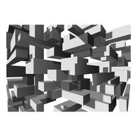 papel pintado 3d - notas grises 350x245 cm