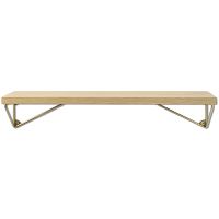 maze interior pythagoras xs shelf  brackets - oak  brass