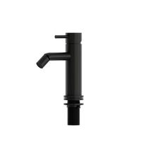grifo mezclador para bide en acero inoxidable 316l negro con acabado mate