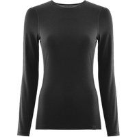 fohn womens merino long sleeve base layer m200 black