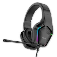 cool exodus auriculares stereo gaming led rgb pc  ps4  ps5  xbox  adaptador de audio