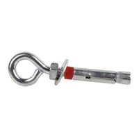 anclaje metalico con argolla medida811 x 60 diametro taladro11 mm 80 unidades