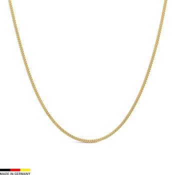 Cadena ancla plana de oro de 14 quilates de 1,7 mm de grosor