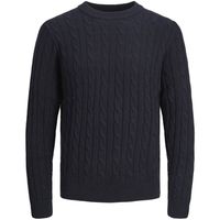 jack  jones jersey 12257479 jjeross knit crew neck sn navy blazer para hombre