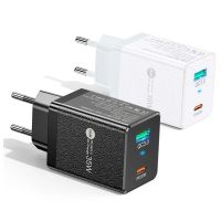 gan tech bk312 cargador de pared de carga rapida usb-ausb-c pd qc30 pps de 35 w y 2 puertos con enchufe eu para ipho