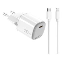 cargador celly uptc1usbc20wctl 20w usb-c con cable lightning