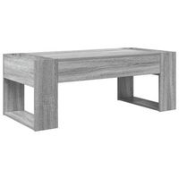 mesa de cafe - mesa de centro - mesa baja gris sonoma 110 x 50 x 41 cm madera de ingenieria