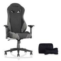 silla gaming rolipo karnox tela gris oscuro reclinable 155 soporte lumbar