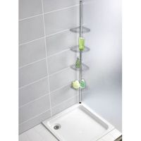 wenko rinconera ducha telescoacutepica prea acero inox  28 x 20 x 275 cm ma x 