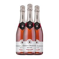 moillard grivot rose brut cremant gran reserva 75 cl 12 vol pack de 3 unidades