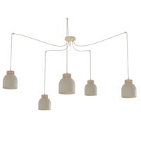 lampara colgante prut moca 5 luces