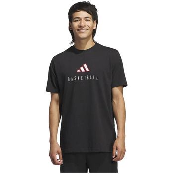 adidas Camiseta T-shirt Worldwide Hoops Logo Performance Graphic coton para hombre