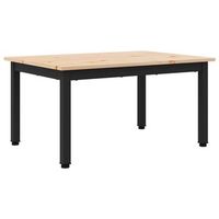 mesa de cafe - mesa de centro - mesa baja natural 70 x 50 x 36 cm madera de pino macizo
