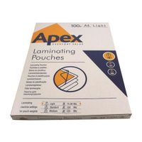 value fellowes laminating pouch a4 2x75mu 6003201 pk100