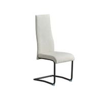 set de 4 sillas de comedor con estructura negra