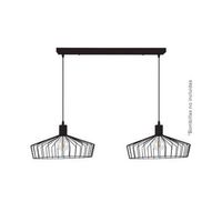 lampara de techo colgante serie bamil doble e27 o380mm negro