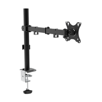 soporte de mesa unyka uk710101 para 1 pantalla 10-32 1 cabezal ajustable y giratorio max 10kg vesa max 100x100mm